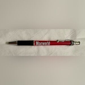 Rare Red Black Macworld Apple Convention Vintage Y2K Pen